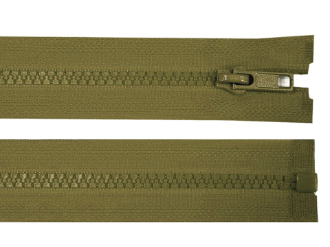 Zamek błyskawiczny kostkowy 5mm dł. 55cm - khaki