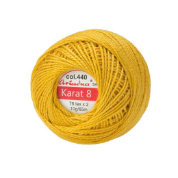 KORDONEK nici KARAT 8 ARIADNA 76x2 10g/65m - miodowy 440