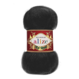 Włóczka Alize Kid Royal - 50g - czarny (60)