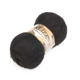 Włóczka Alize Angora Gold - 100g - czarny (60)