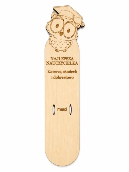 Drewniane dekoracja -zakładka Najlepsza Nauczycielka