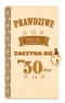 Drewniane pudełko, koperta - W dniu 50 urodzin - (wzór 1)