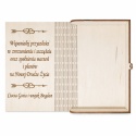 Drewniane pudełko, koperta personalizowana - W dniu ślubu- (wzór 1)