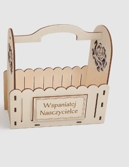 Drewniane pudełko, skrzynka - Wspaniałej Nauczycielce