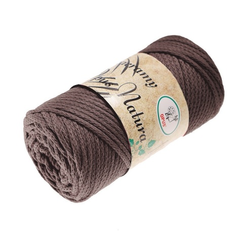 Sznurek pleciony 3 mm - brązowy (118)