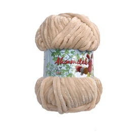 Włóczka Aksamitek - 50g - jasny beżowy (805)