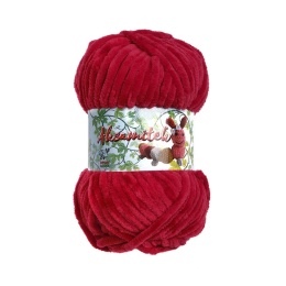 Włóczka Aksamitek - 50g - ciemny czerwony (160)