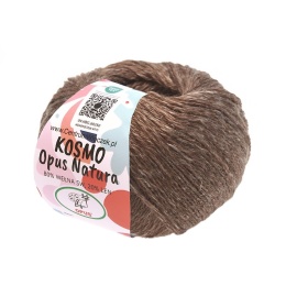 Włóczka Kosmo - wełna + len - brązowy (219)