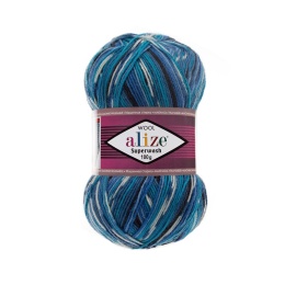 Włóczka na skarpety - Alize Superwash Comfort - ombre (4446)