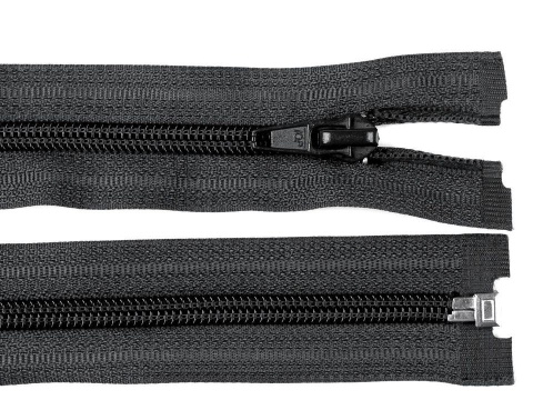 Zamek błyskawiczny spiralny 5mm dł. 70cm - czarny