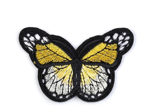 Naprasowanka motyl - żółty - wz 30