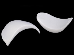Poduszki barkowe grubość 15 mm - biały - 1 para