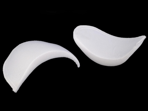 Poduszki barkowe grubość 15 mm - biały - 1 para