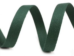 Taśma odzieżowa - jodełka 10mm - ciemny zielony