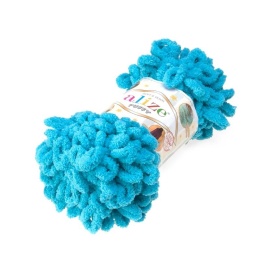 Włóczka Puffy - 100g - ciemny turkus (16)