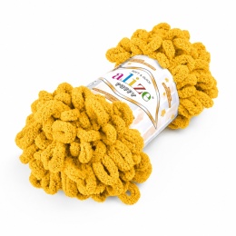 Włóczka Puffy - 100g - musztardowy (02)