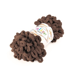 Włóczka Puffy - 100g - brązowy (321)
